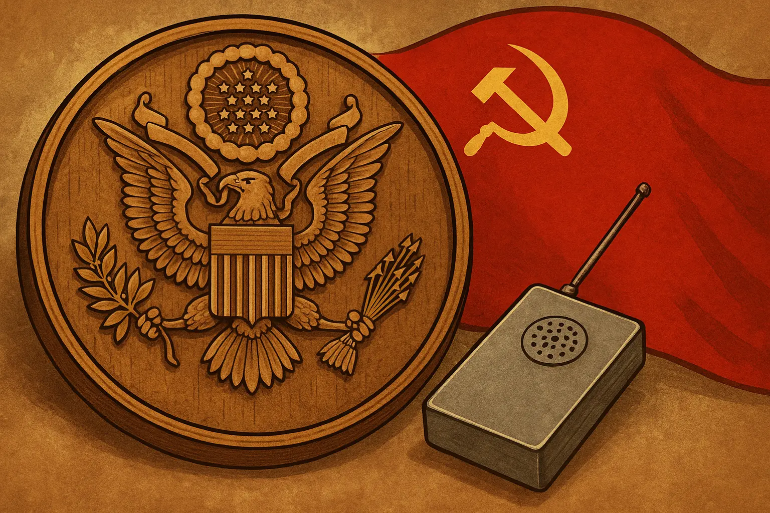 Soviet artwork spy device