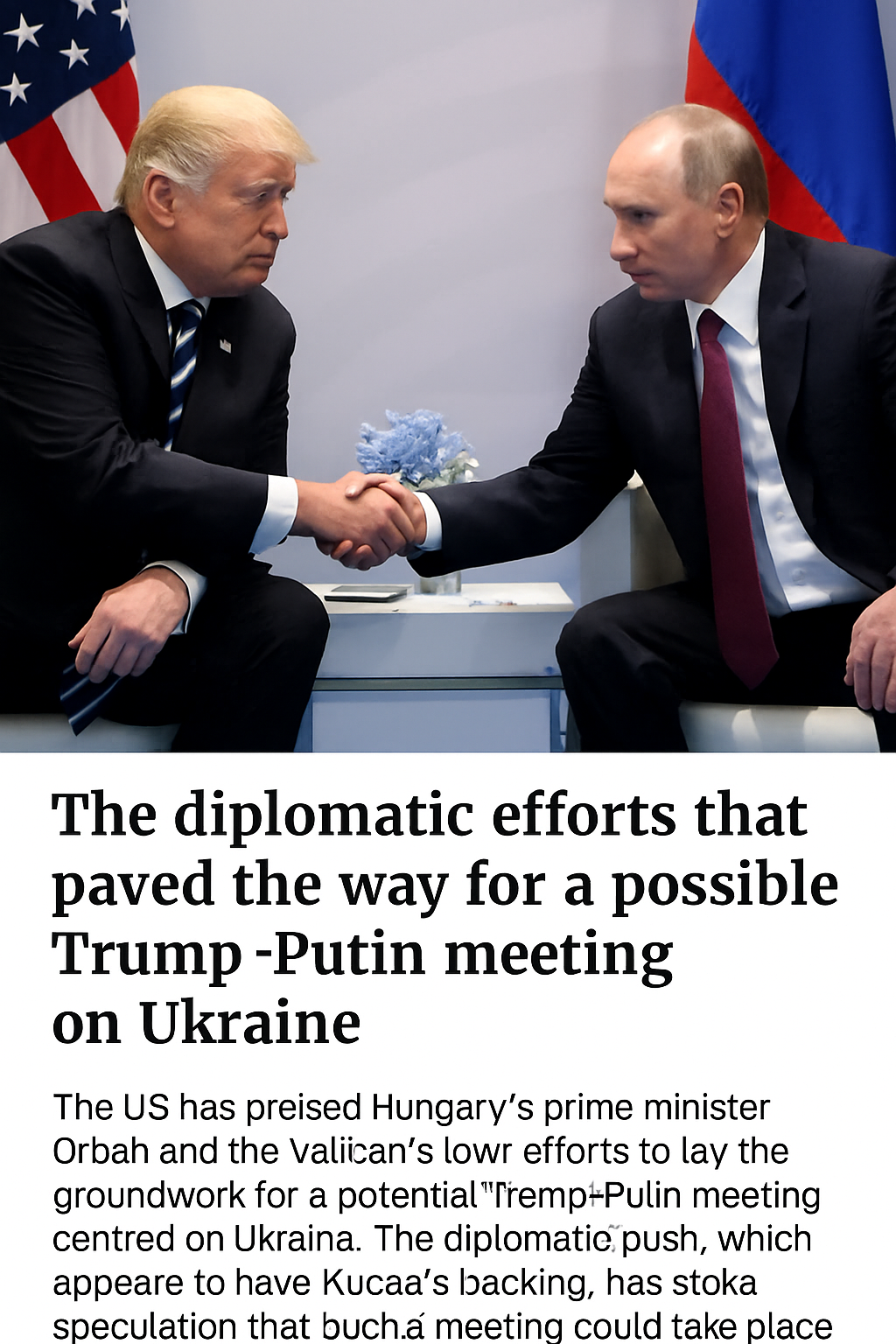 Trump Putin Ukraine meeting