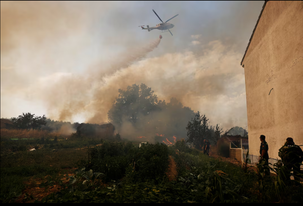 Southern Europe wildfires 2025