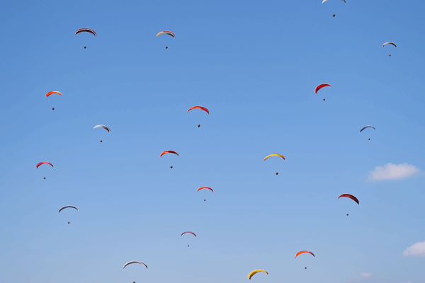 paraglider bombing Myanmar festival