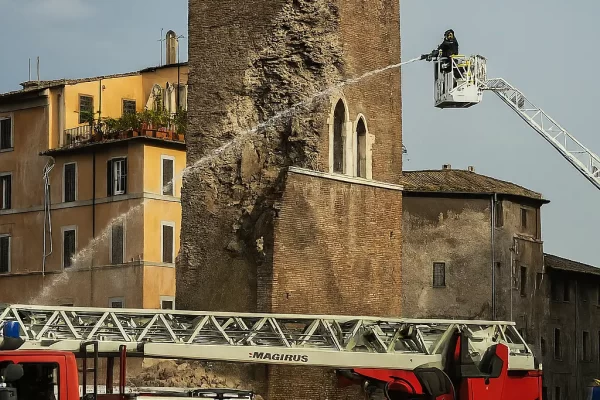 tower collapse in rome
