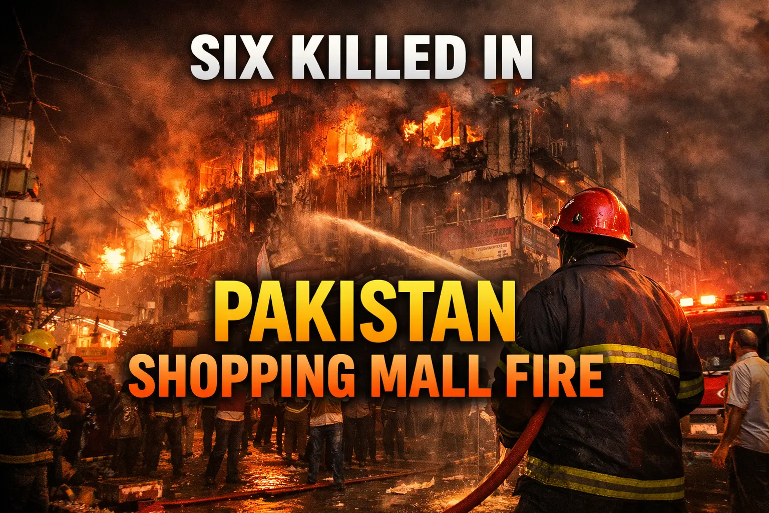Pakistan shopping mall fire