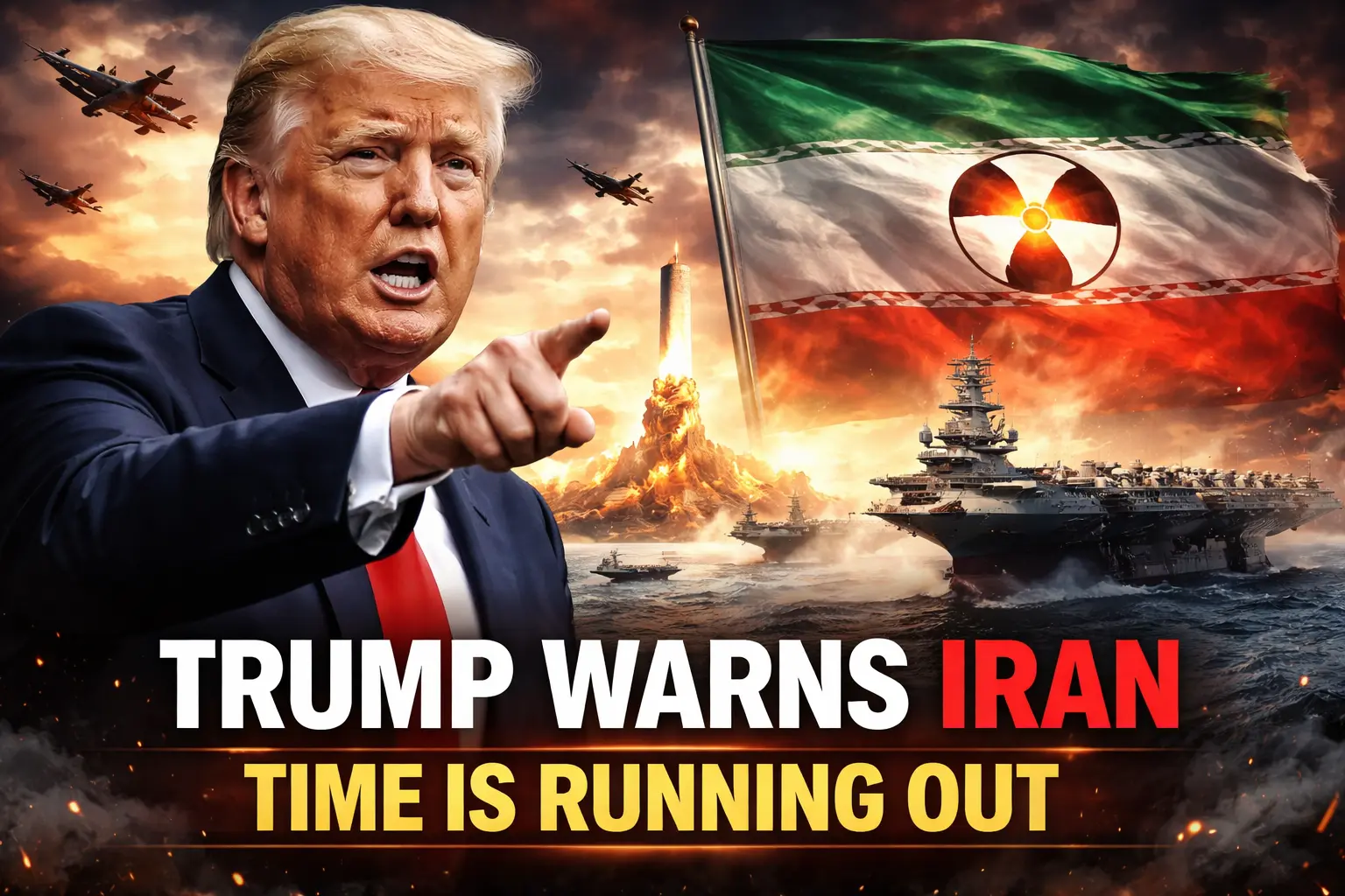 Trump warns Iran time is running out