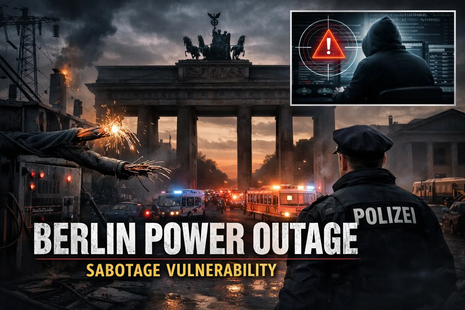 Berlin power outage sabotage vulnerability