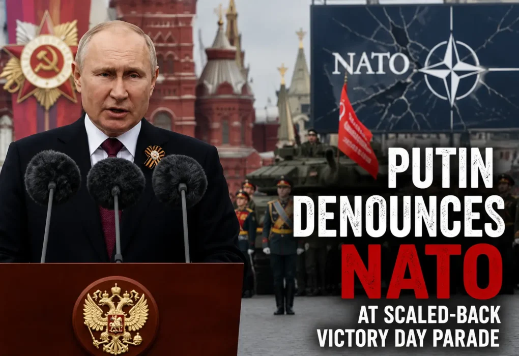 Putin denounces NATO at Victory Day parade