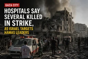 Gaza City hospital strike