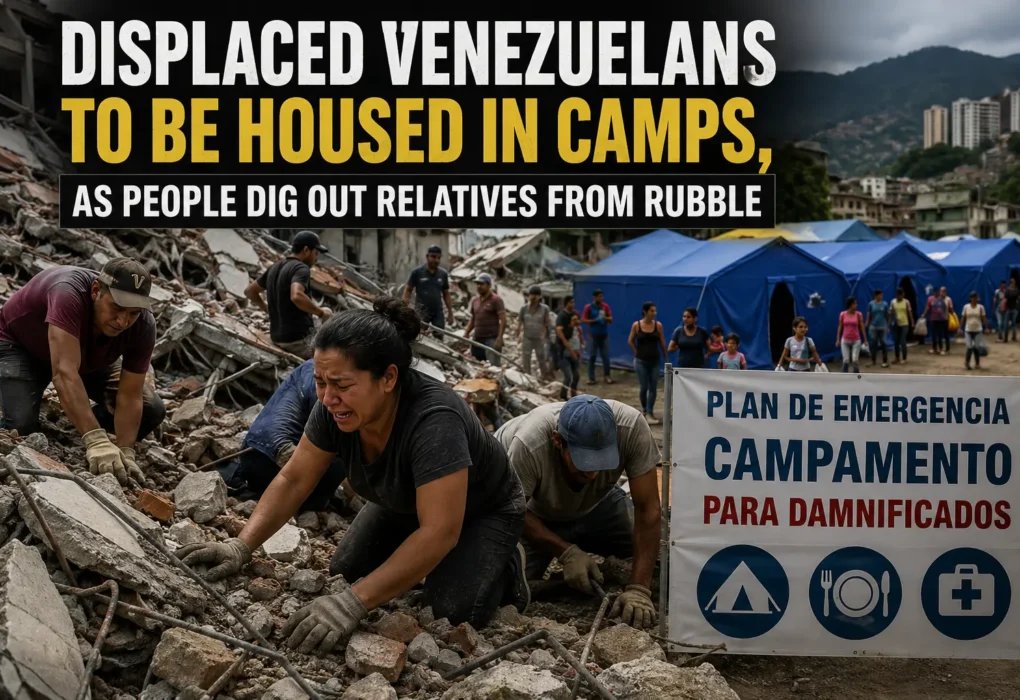 Venezuelan earthquake displaced people