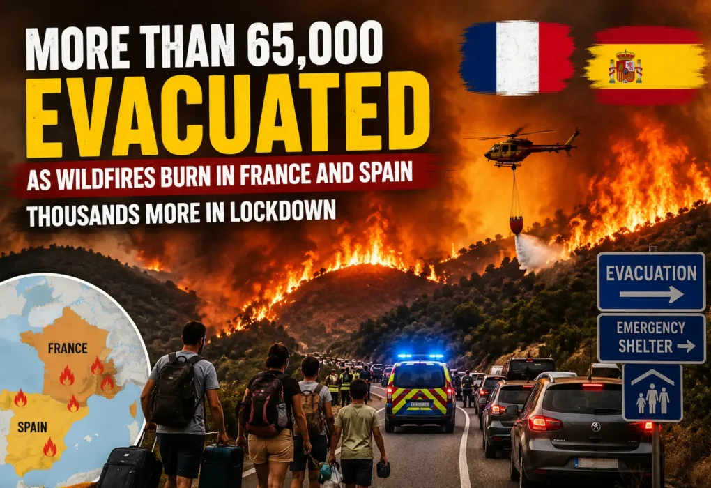 France and Spain wildfires