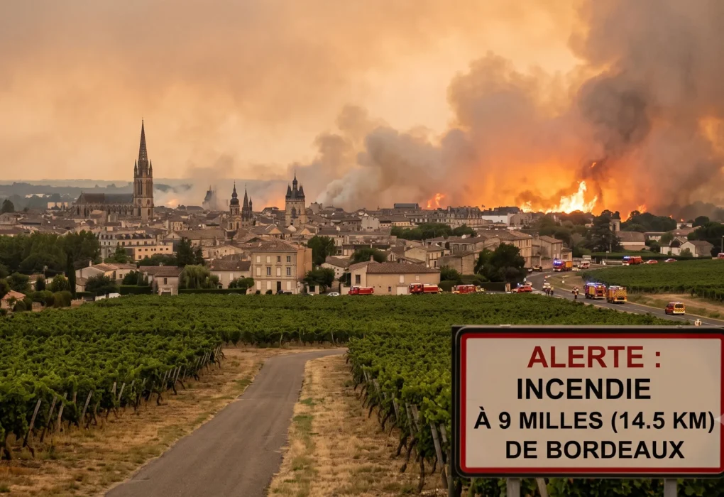 Bordeaux wildfire