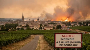 Bordeaux wildfire