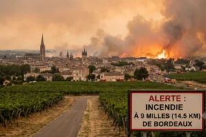 Bordeaux wildfire
