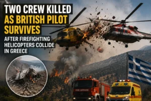 Greece firefighting helicopter collision