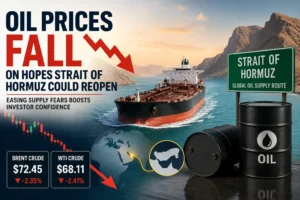 Oil prices fall