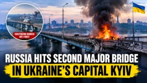 Russia hits Kyiv bridge